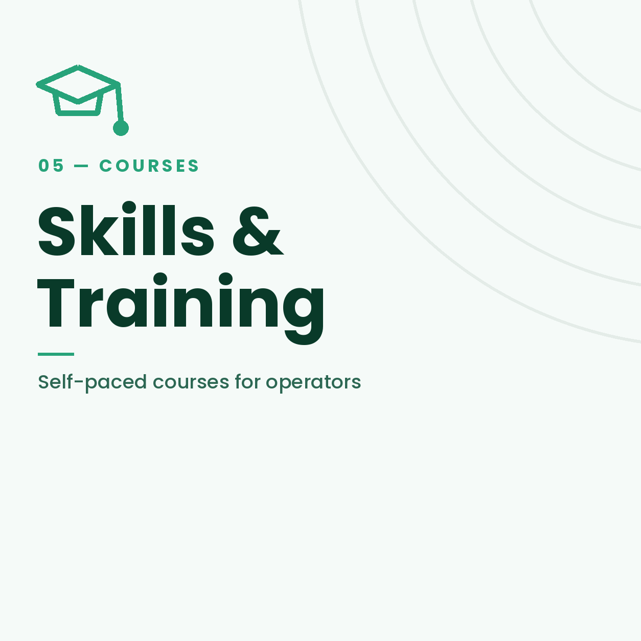 Skills and training courses