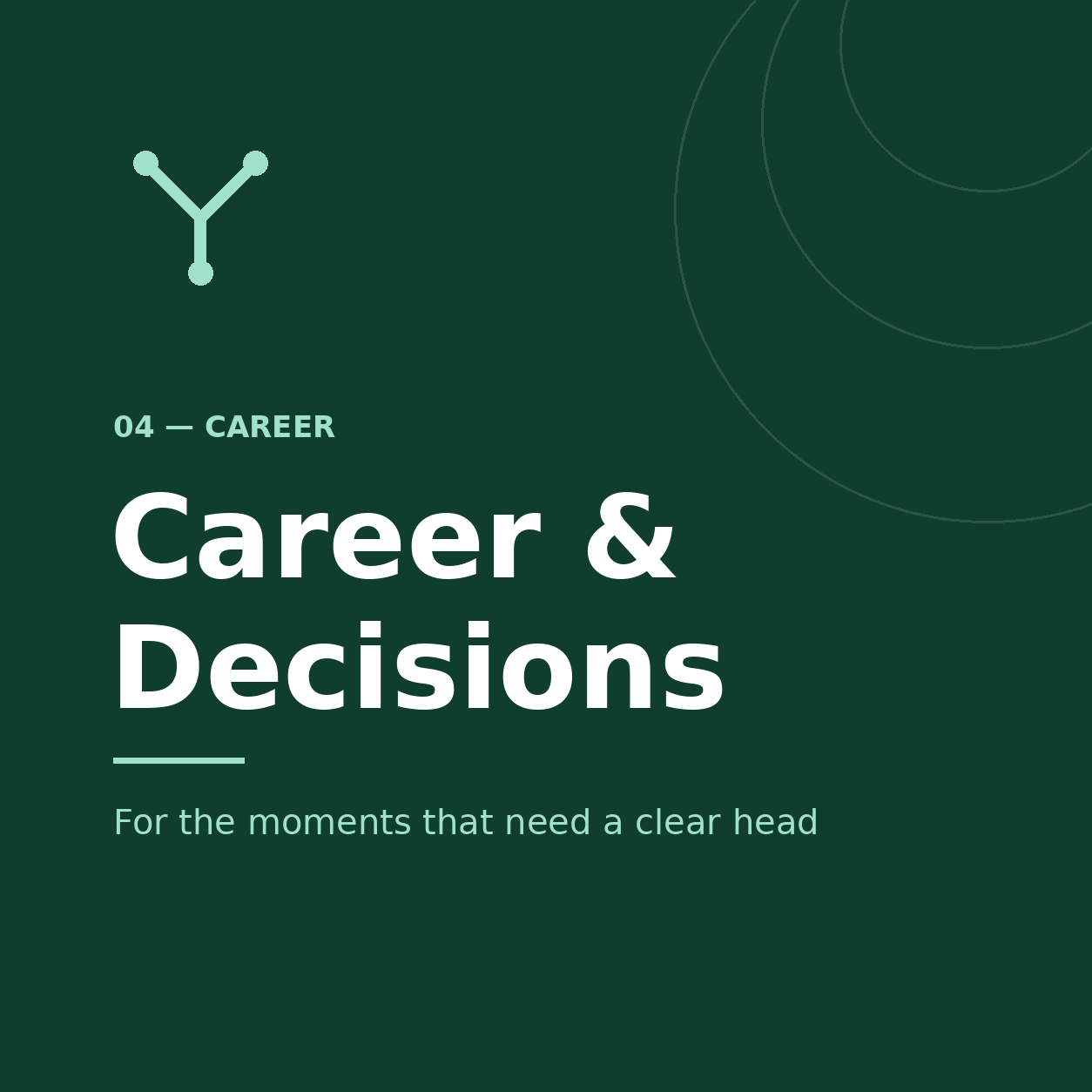 career and decisions