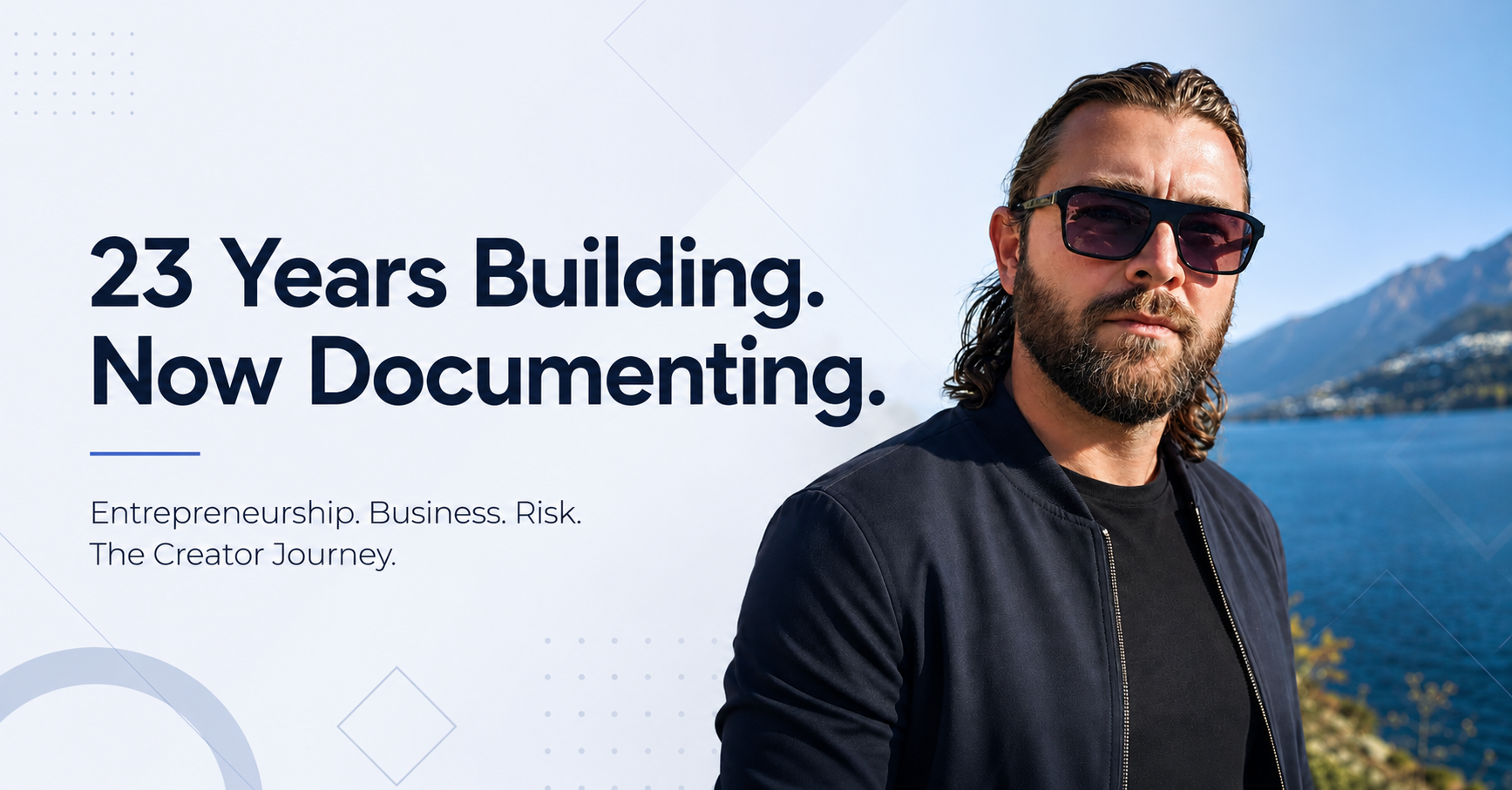 Drew Mitchell — entrepreneur, remote business operator and creator. 23 years building online businesses, now documenting the journey.