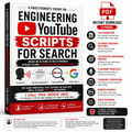 Book cover of 'Engineering YouTube Scripts for Search' with key features highlighted.