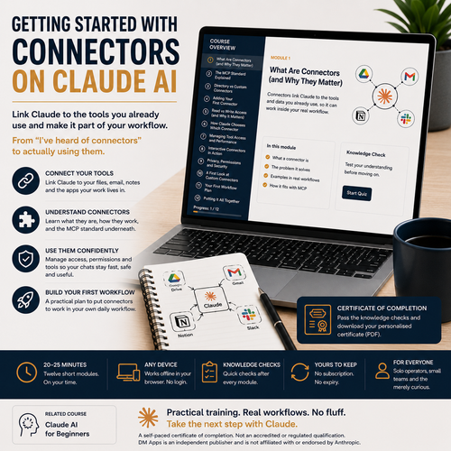 getting started with connectors on Claude ai promo image