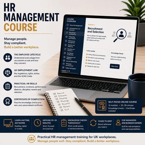 hr management course promo image